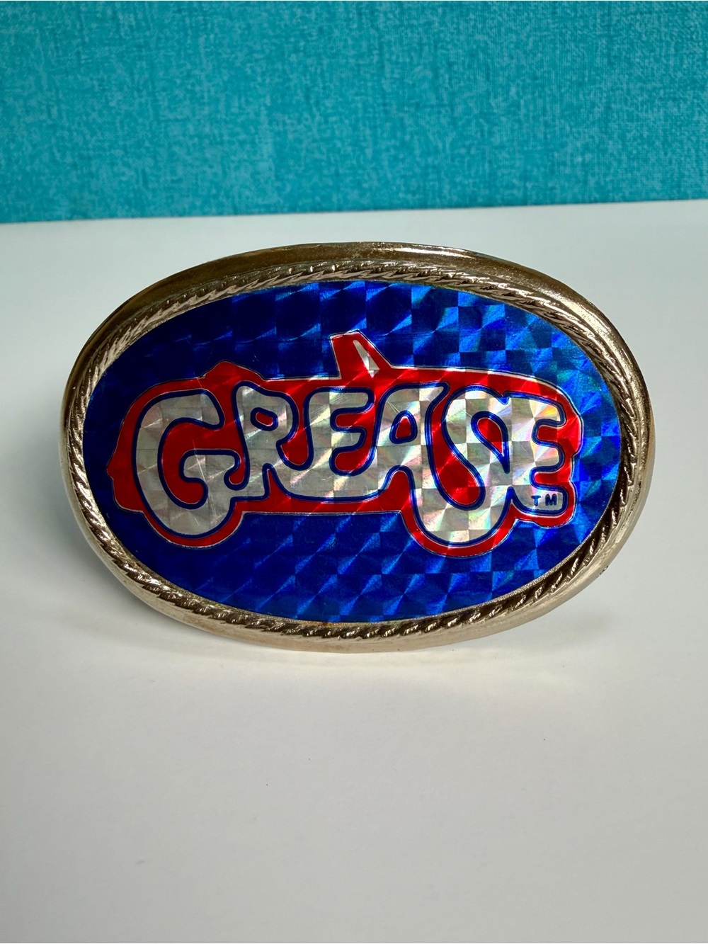 Vintage 1970’s Grease Movie Hologram Belt Buckle